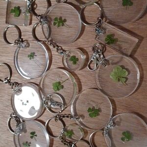 Green Clover Keychain
